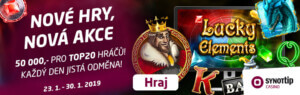 SYNOTtip má nové automaty a rozdává bonus 50 tisíc