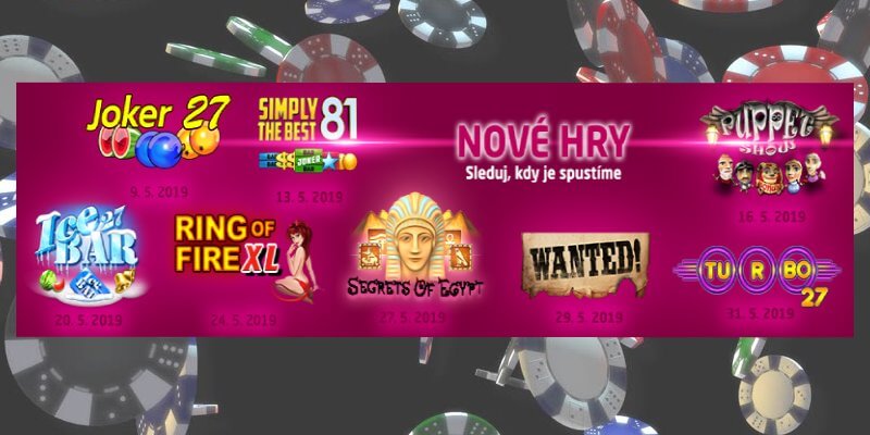 Synot TIP casino - 8 nových výherních automatů