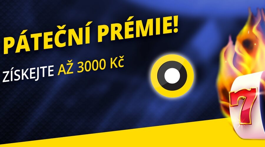 Vyzvedněte si páteční bonus 3000 Kč ve Fortuna Vegas - DNES!