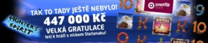 Nejvyšší výhra 477.000 Kč padla v SYNOTU!