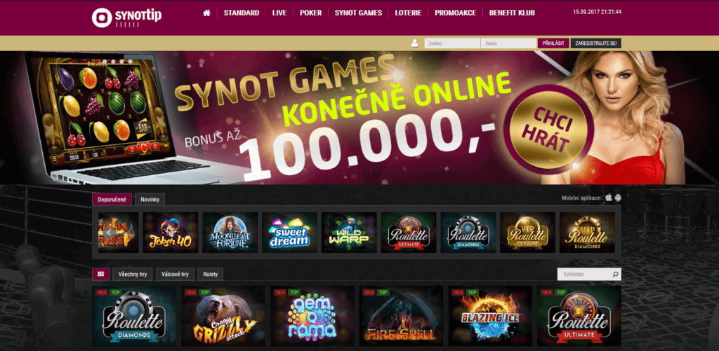 synottip games online casino hrajte online vyherni automaty zdarma s bonusom 5000 kc