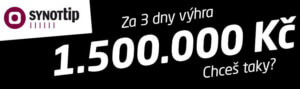 V SYNOT TIPu padla nejvyšší výhra v historii 1,5 miliónu!